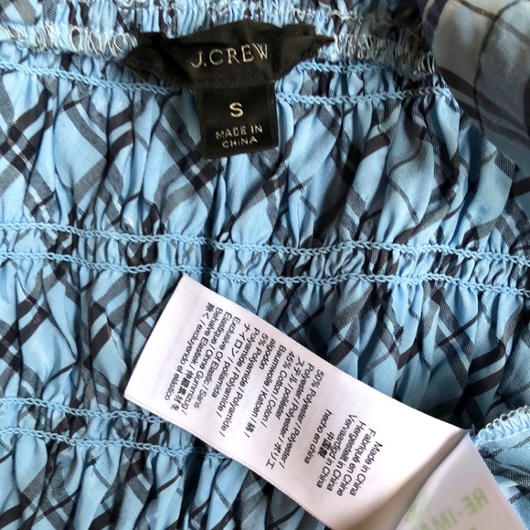 Jcrew Smocked tank in textured plaid Size S - Picture 7 of 8